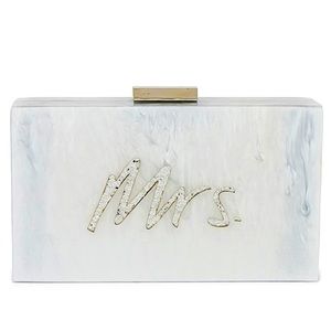 MRS. revolve wedding clutch